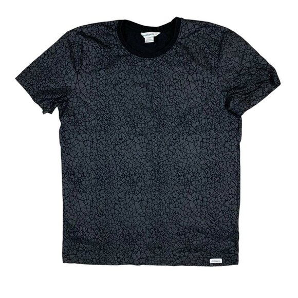 Eleven Paris Graphic T Shirt Black Crackle Print Streetwear Large - Picture 1 of 4